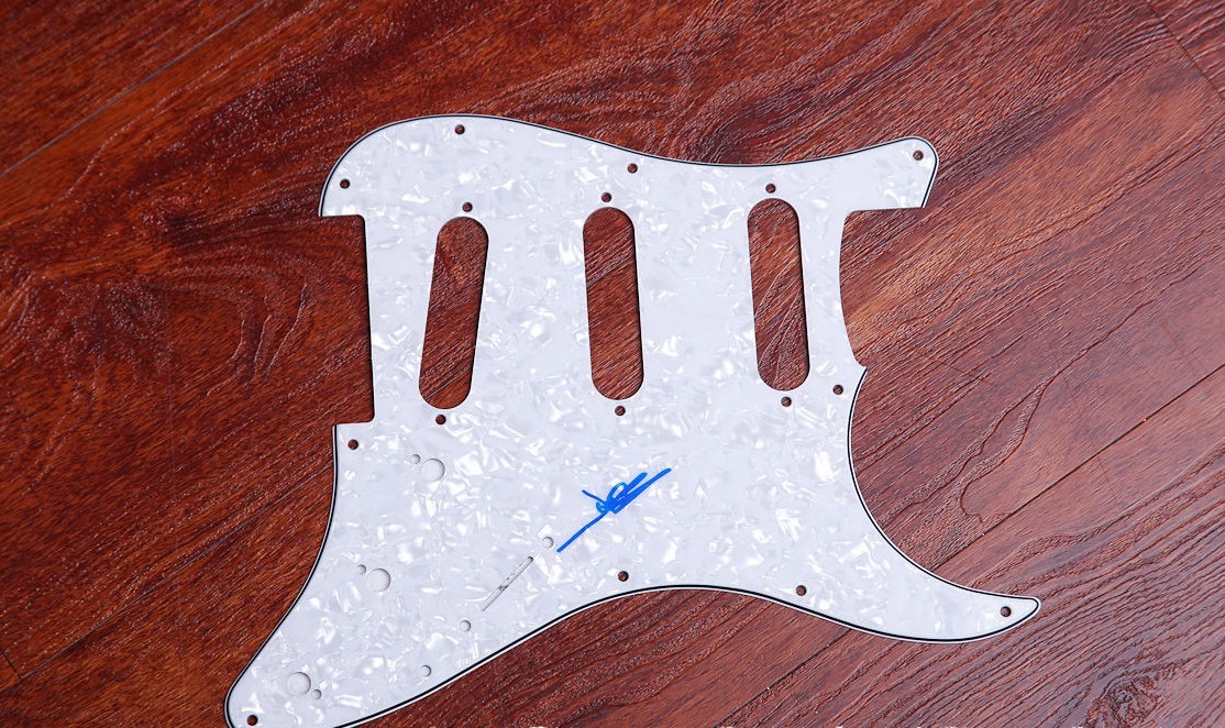 GFA The Shins-Broken Bells * JAMES MERCER * Signed Electric Pickguard PROOF COA