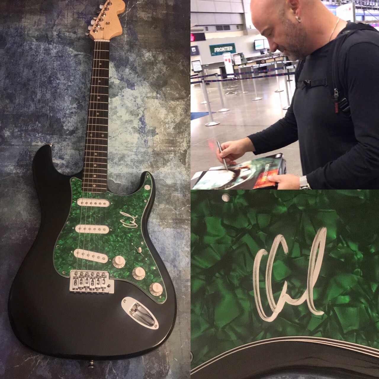 GFA Disturbed The Sickness * DAVID DRAIMAN * Signed Electric Guitar PROOF D1 COA