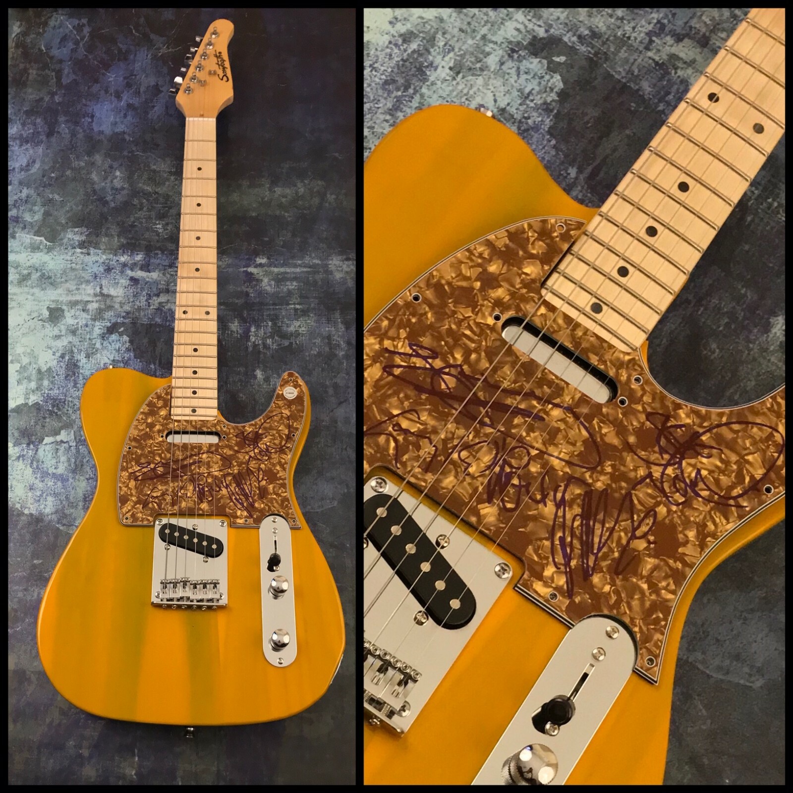 GFA Tony Hadley Band x5 * SPANDAU BALLET * Signed New Tele Electric Guitar COA