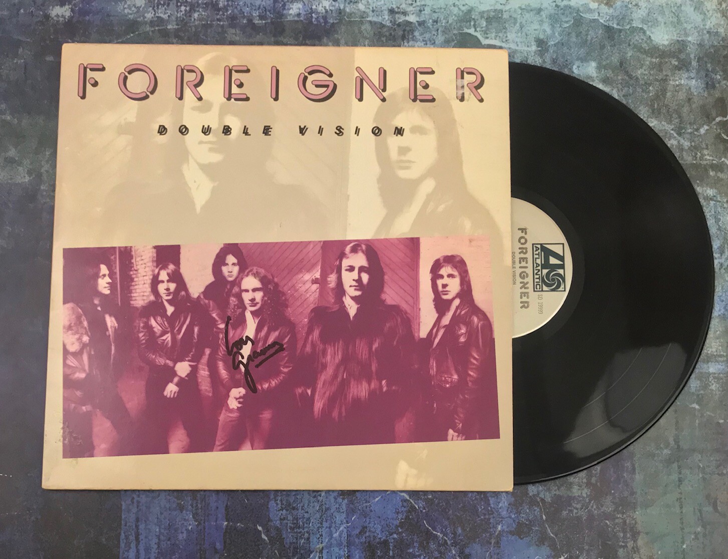 GFA Foreigner Double Vision * LOU GRAMM * Signed Record Album COA