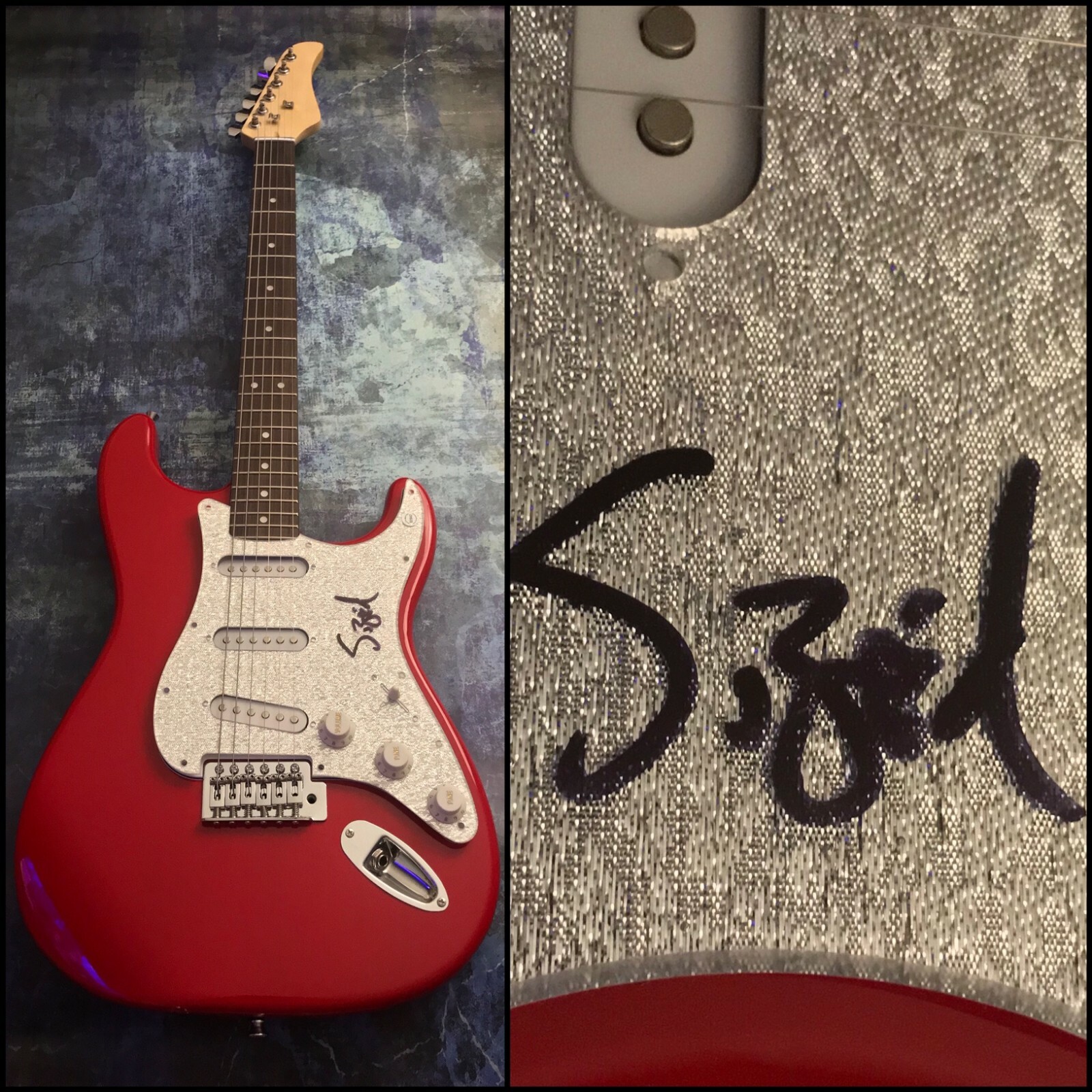 GFA Sucker Punch Strangers * SIGRID * Signed Autographed Electric Guitar S2 COA