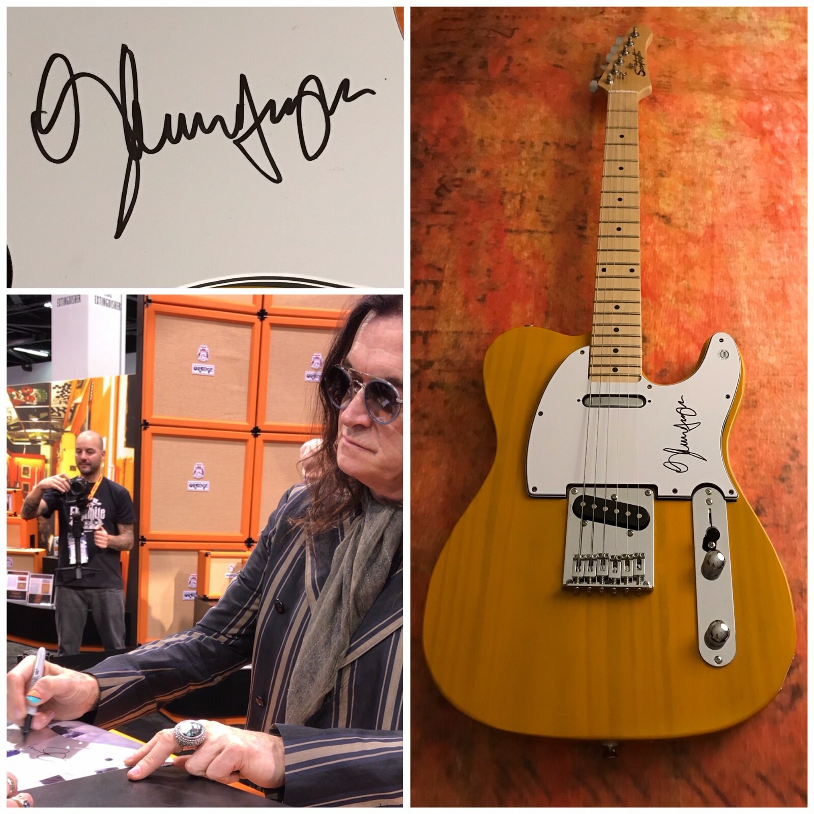 GFA Deep Purple * GLENN HUGHES * Signed Tele Electric Guitar PROOF G3 COA