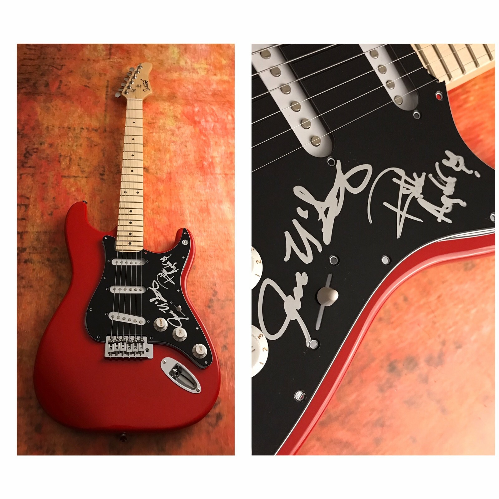 GFA Rikk Agnew & James McGearty * CHRISTIAN DEATH * Signed Electric Guitar C COA