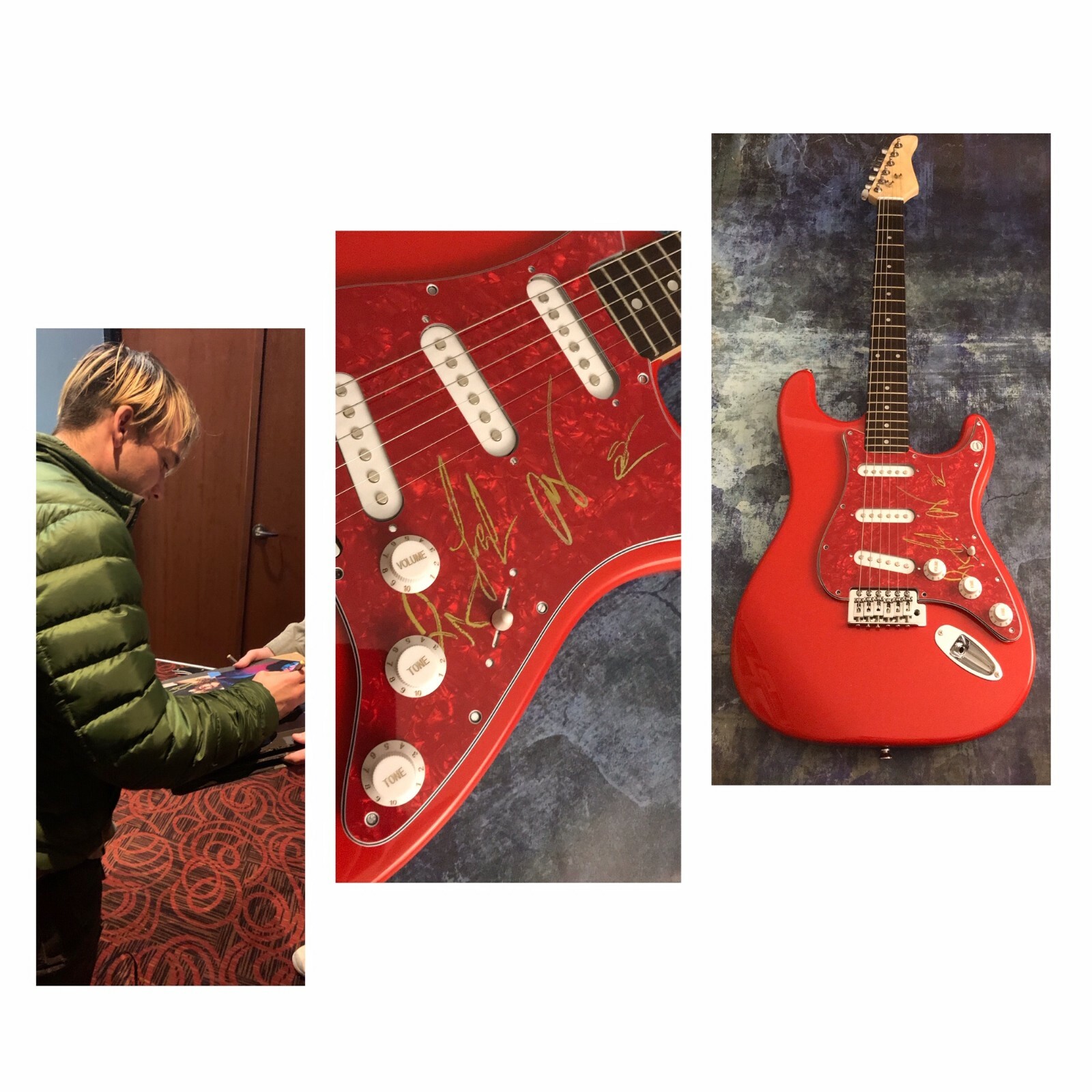 GFA Josh Katz x4 Band * BADFLOWER * Signed Electric Guitar PROOF B3 COA