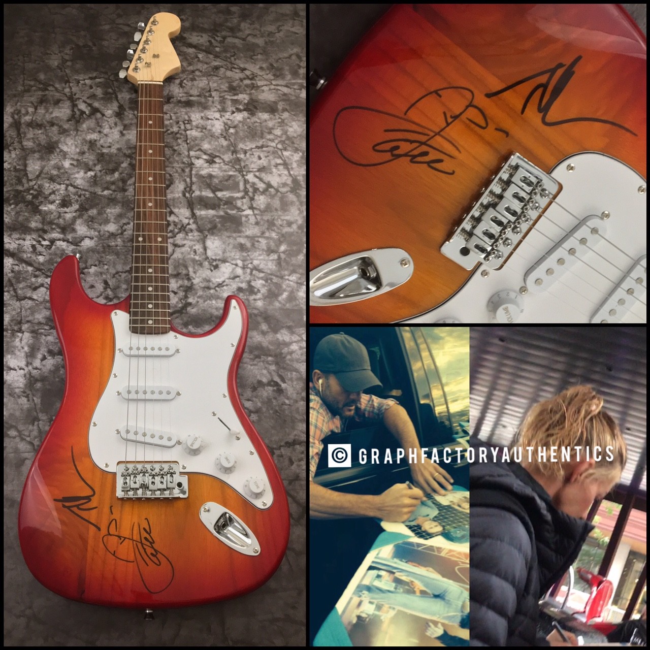 GFA Country Superstars * TIM McGRAW & FAITH HILL * Signed Electric Guitar AD2COA