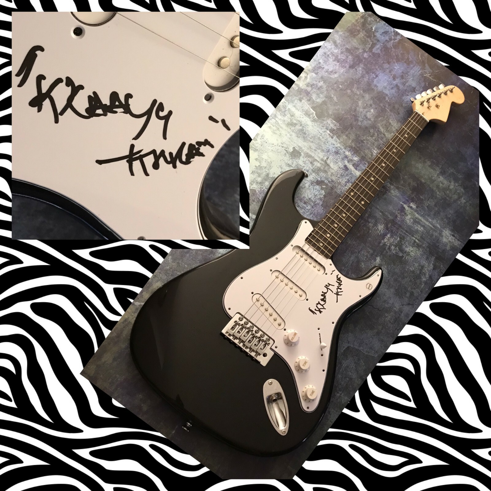 GFA 10% Bubba Glowed Up Star * KAYTRANDA * Signed Electric Guitar PROOF K3 COA