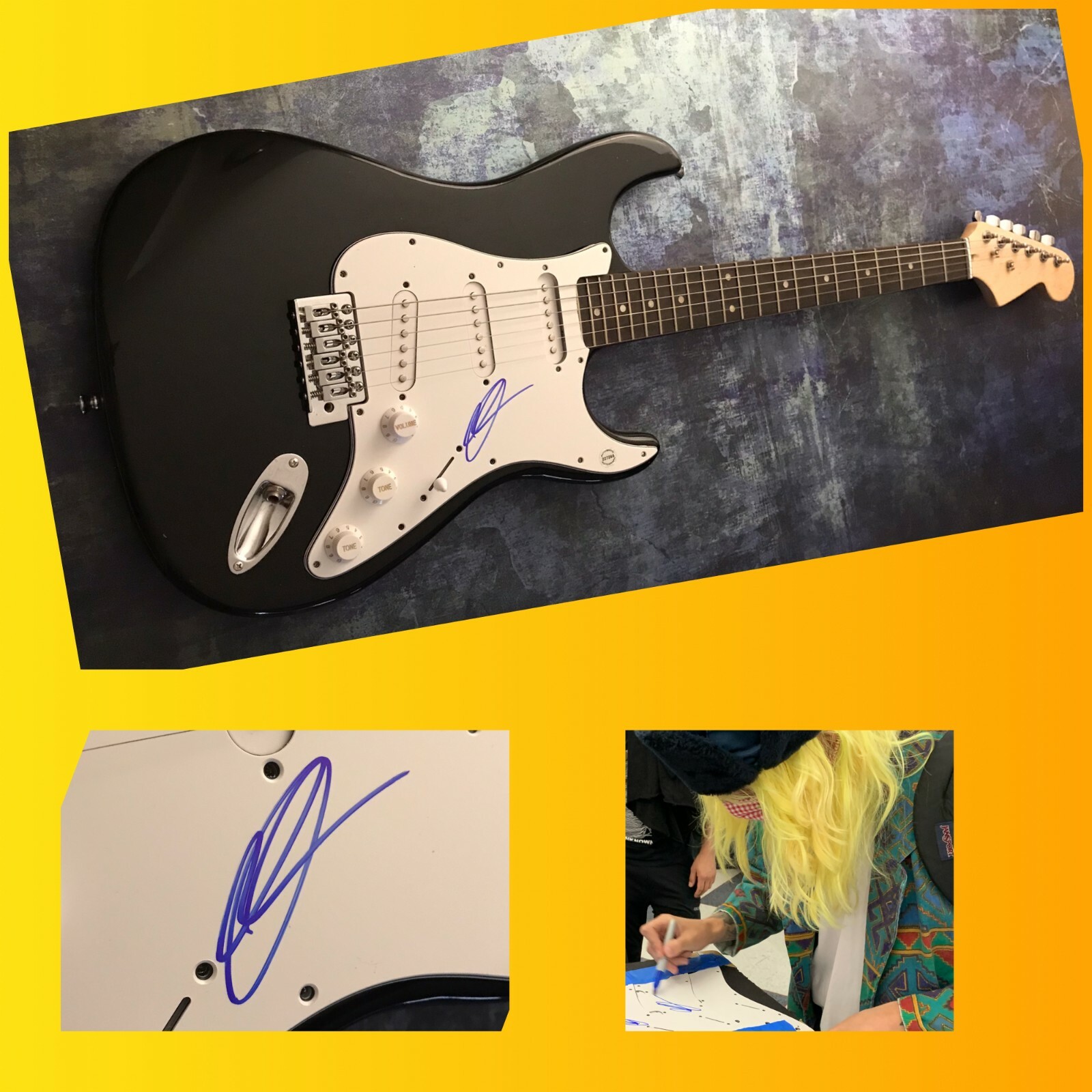 GFA Honeypie For Abby Star * JAWNY * Signed Electric Guitar PROOF J2 COA