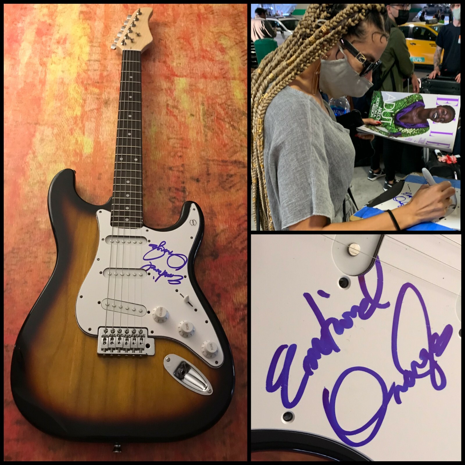 GFA The Juice Good to Me * EMOTIONAL ORANGES * Signed Electric Guitar E4 COA