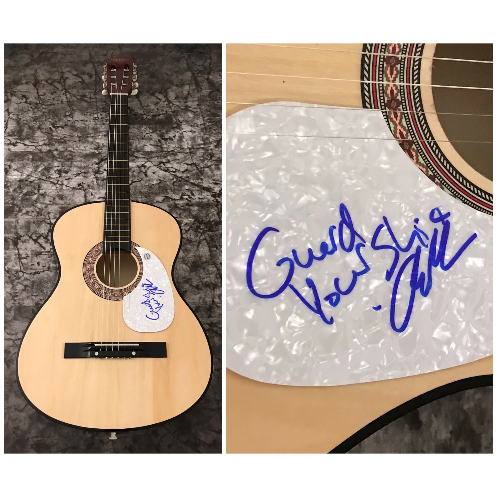 GFA Deja Vu Star * AUSTIN MEADE * Signed Acoustic Guitar w/Inscription COA
