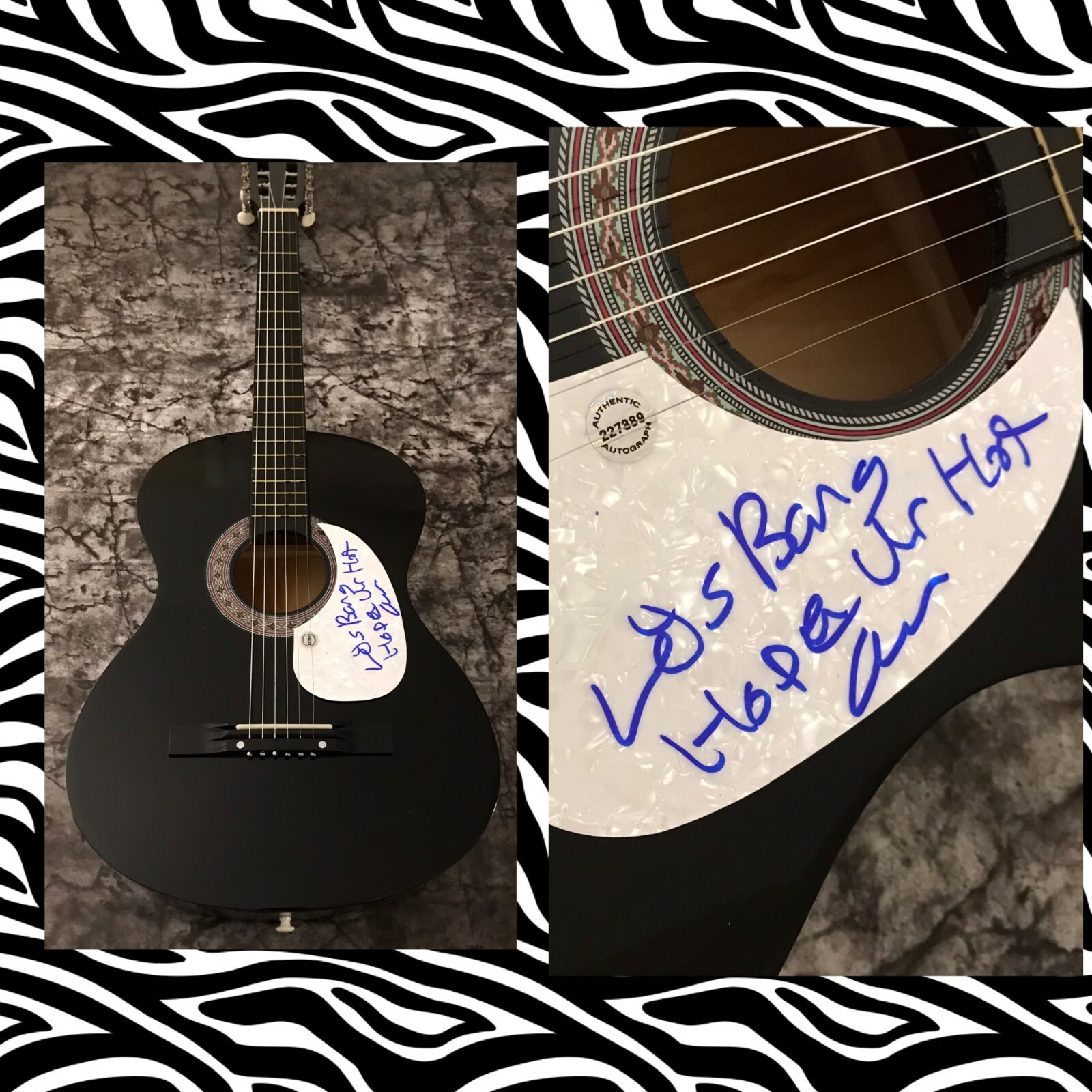 GFA Lying to Myself * AUSTIN MEADE * Signed Acoustic Guitar w/Inscription COA
