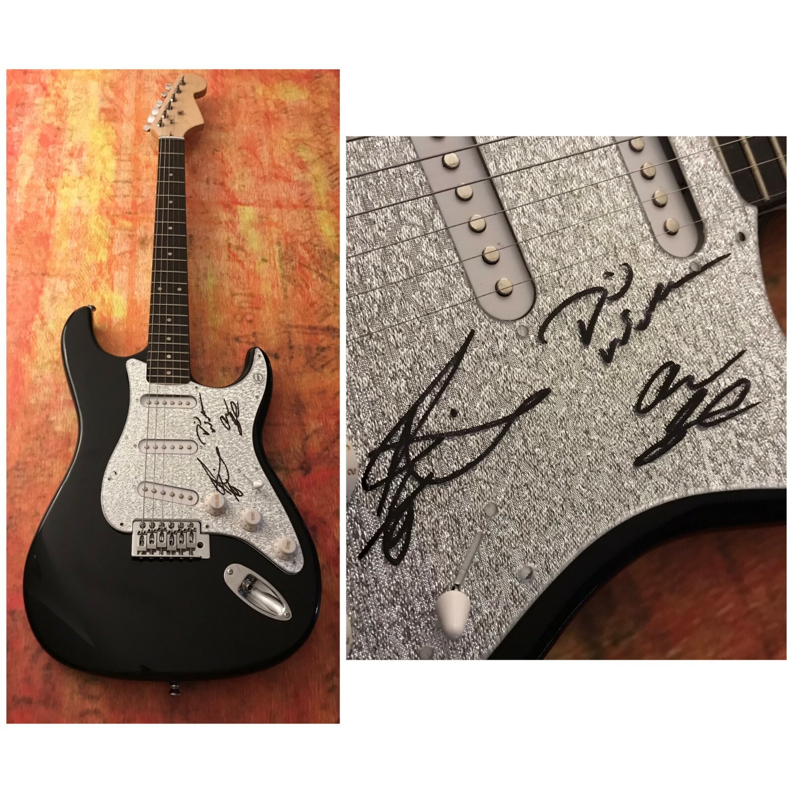 GFA Unbkreakable Band * KINGDOM COLLAPSE * Signed Electric Guitar PROOF K1 COA