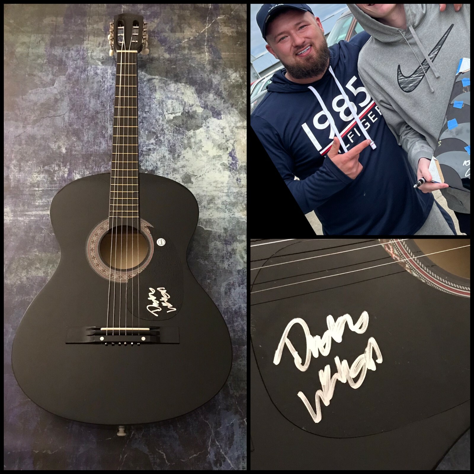 GFA Kentuckiana Jones Star * DUSTY LEIGH * Signed Acoustic Guitar PROOF D1 COA