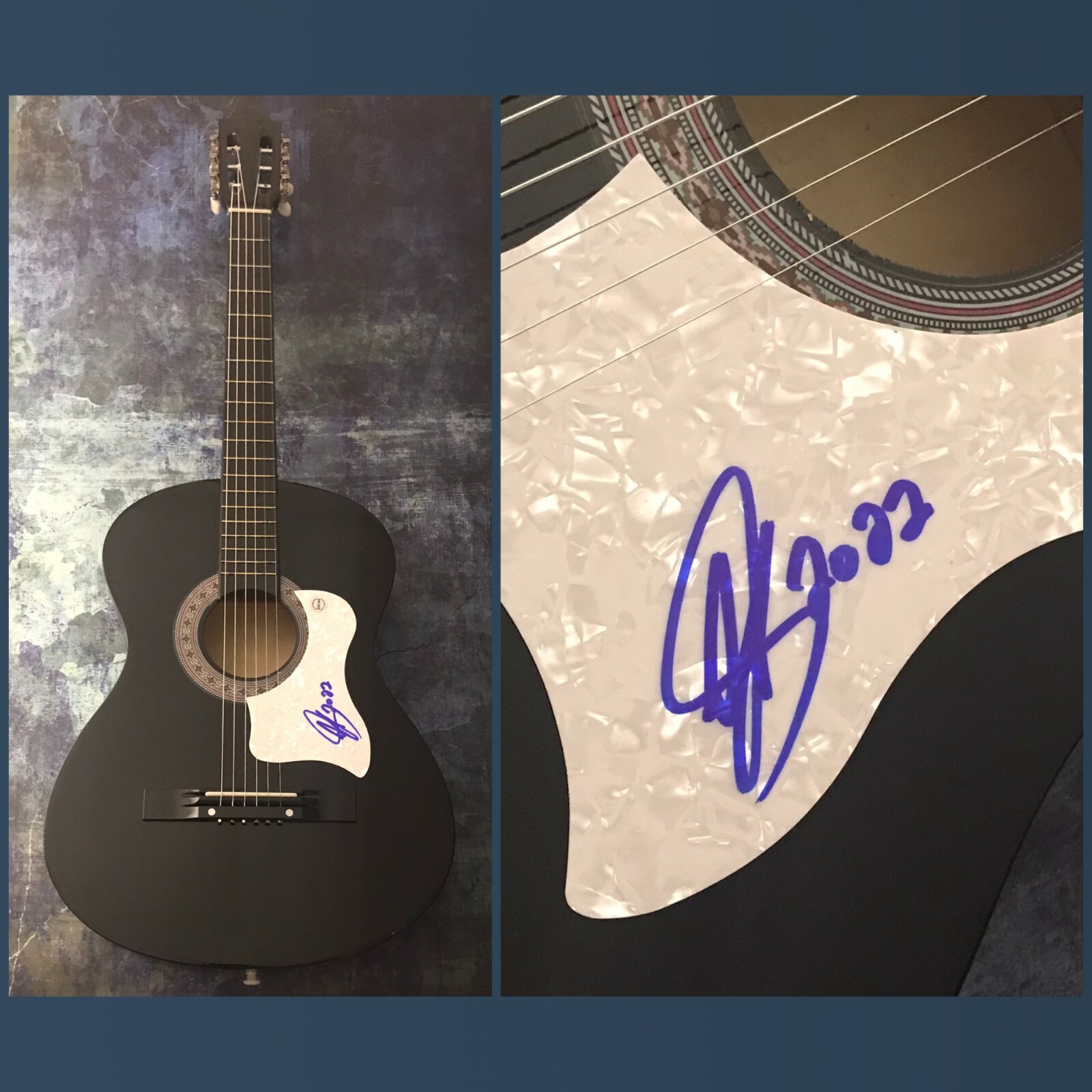 GFA Lonely Drum Star * AARON GOODVIN * Signed Acoustic Guitar PROOF A3 COA