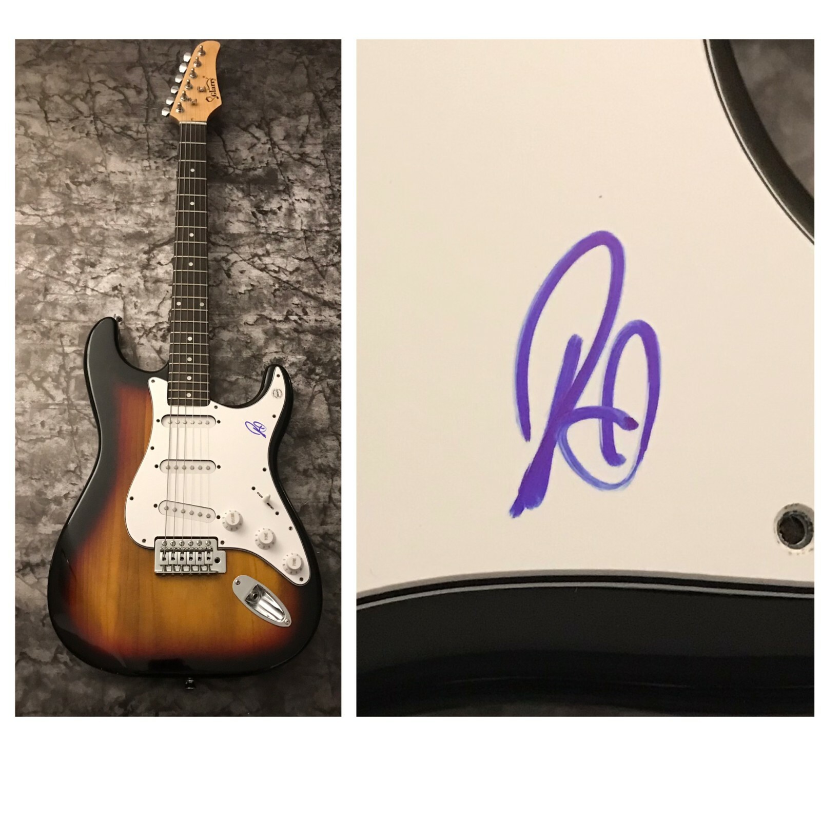 GFA Big Black Car Star * GREGORY ALAN ISAKOV * Signed Electric Guitar COA