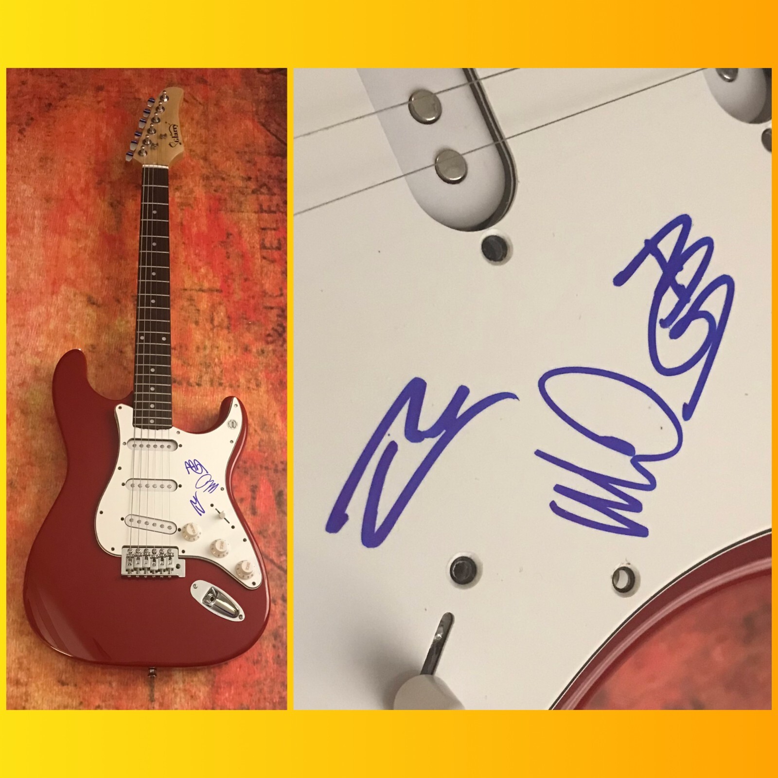 GFA I Can Only Imagine * MERCYME * Signed x3 Band Electric Guitar M4 COA
