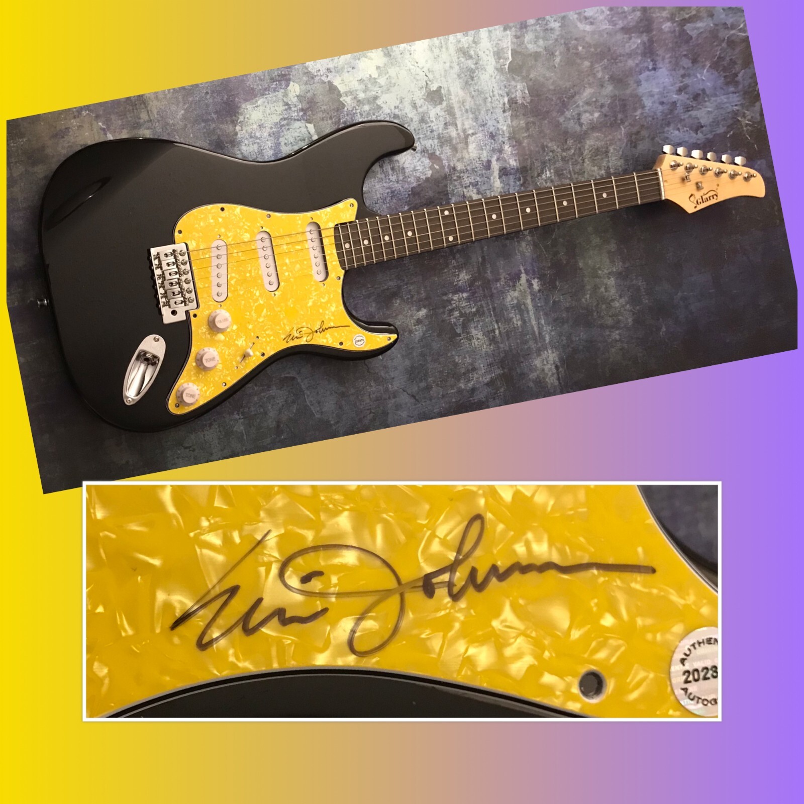 GFA Cliffs of Dover Guitarist * ERIC JOHNSON * Signed Electric Guitar COA