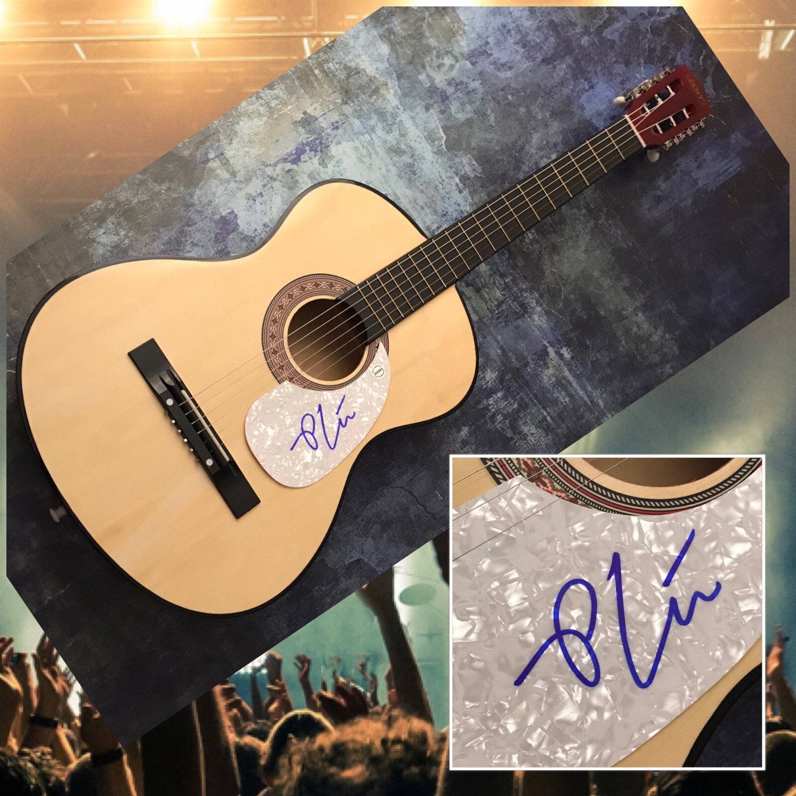 GFA Room 41 Holy Ghost Fire * PAUL CAUTHEN* Signed Acoustic Guitar PROOF P3 COA