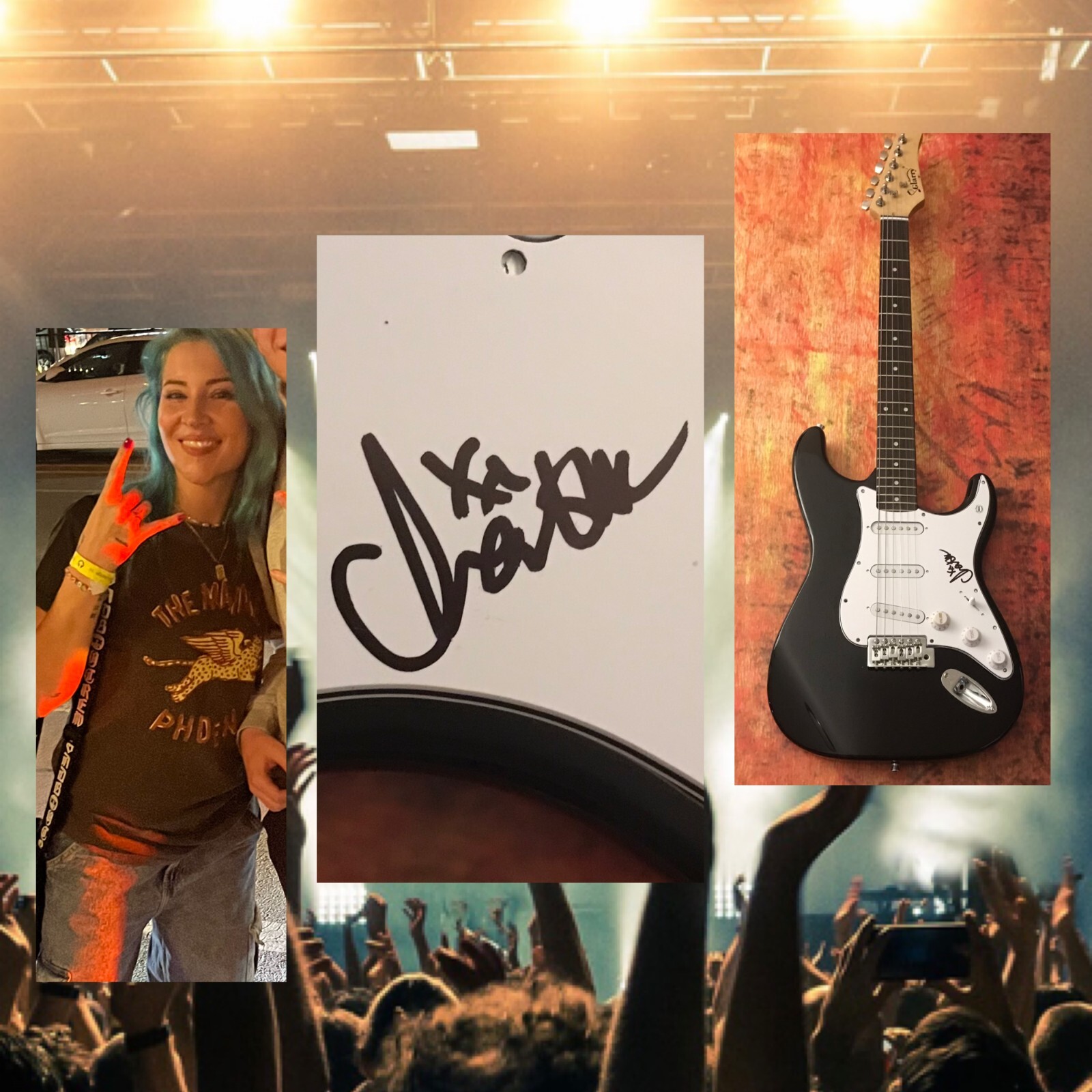 GFA Love and Other Lies Star * CHARLOTTE SANDS * Signed Electric Guitar C1 COA