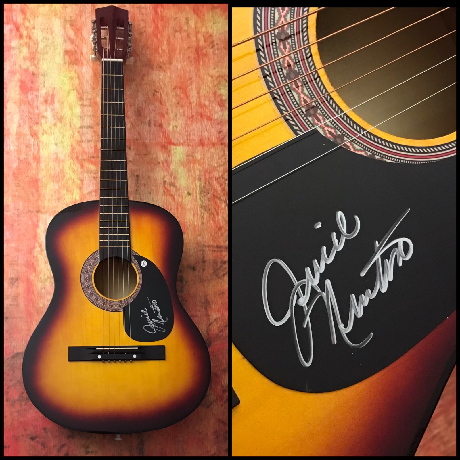 GFA Angel of the Morning * JUICE NEWTON * Signed Acoustic Guitar J5 COA