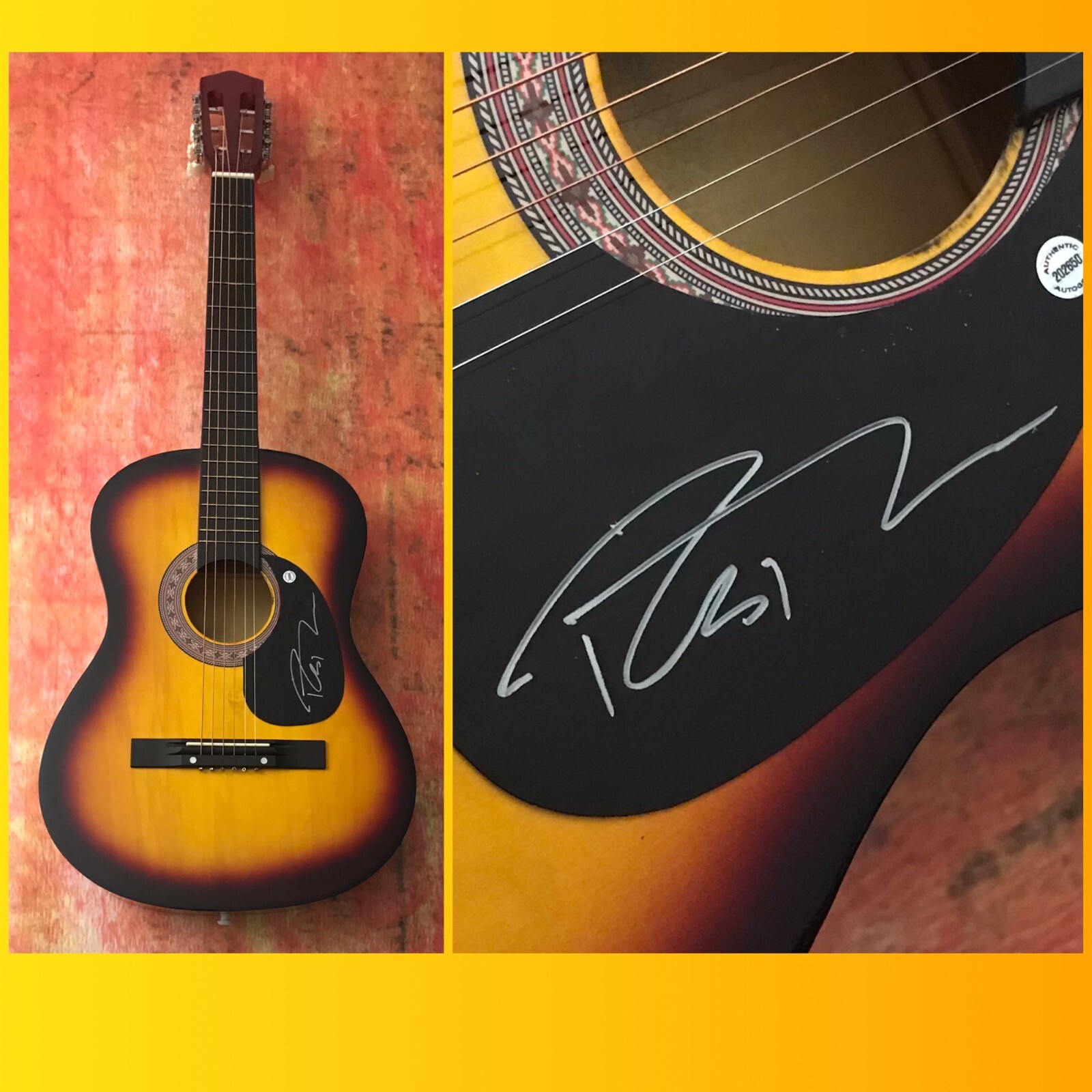 GFA Matchbox 20 Twenty Star * ROB THOMAS * Signed Acoustic Guitar COA