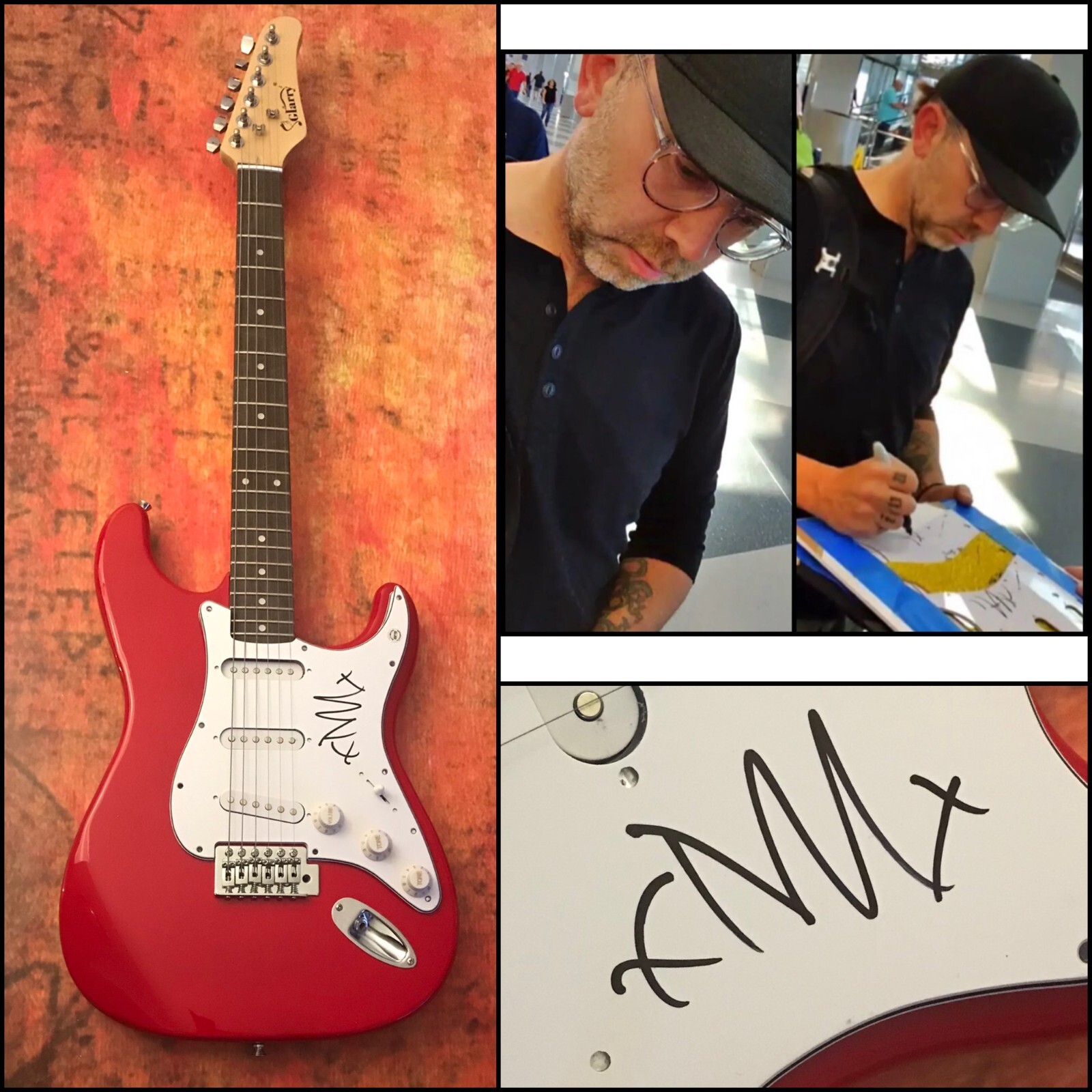 GFA Rise Against Band * TIM McILRATH * Signed Electric Guitar PROOF TM1 COA