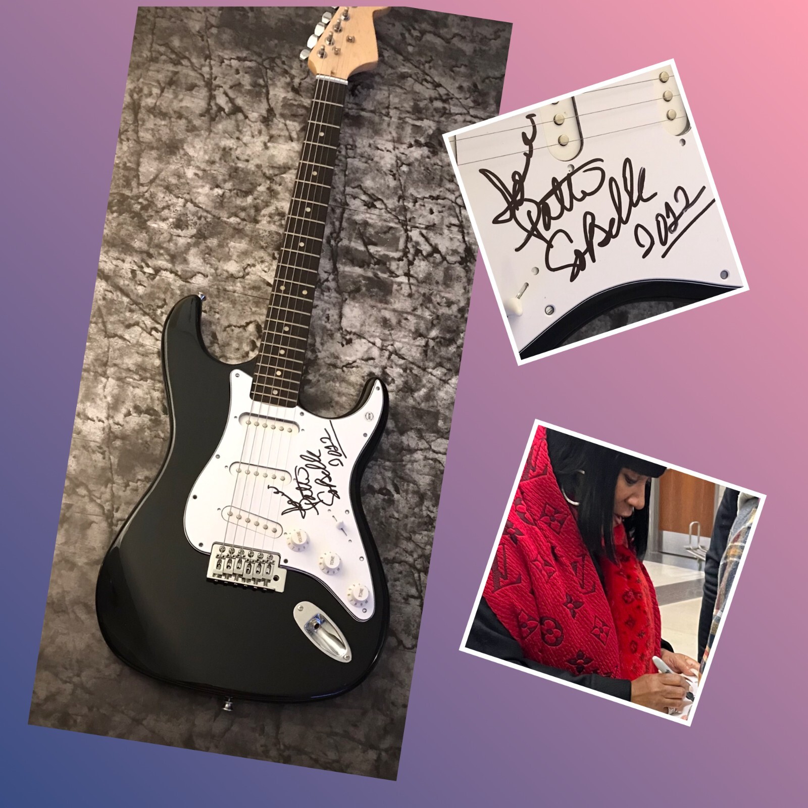 GFA Lady Marmalade Star * PATTI LaBELLE * Signed Electric Guitar PROOF COA