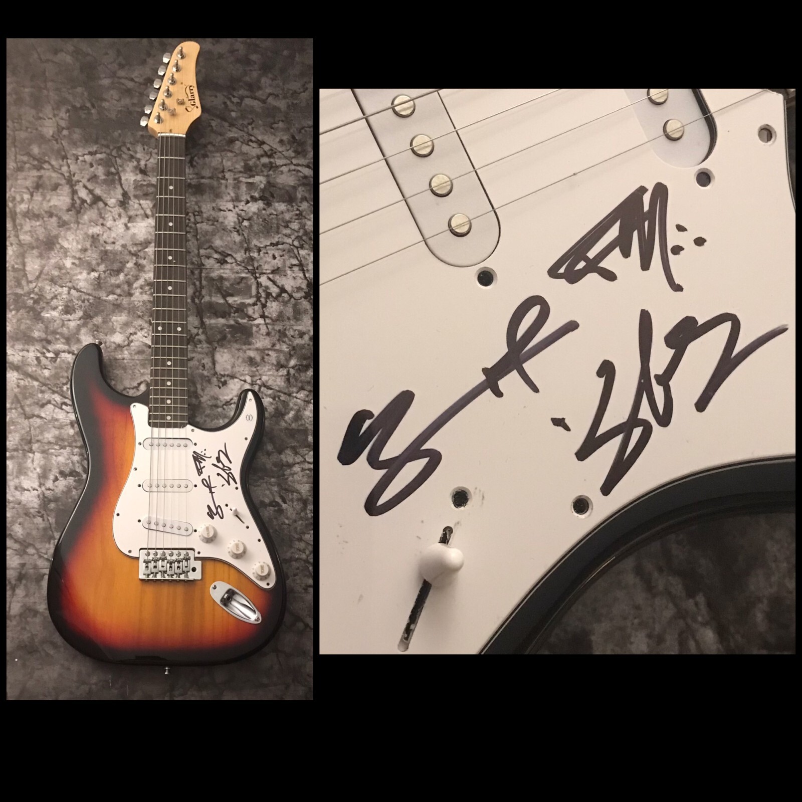 GFA Everywhere I Go x3 Band * HOLLYWOOD UNDEAD * Signed Electric Guitar H6 COA