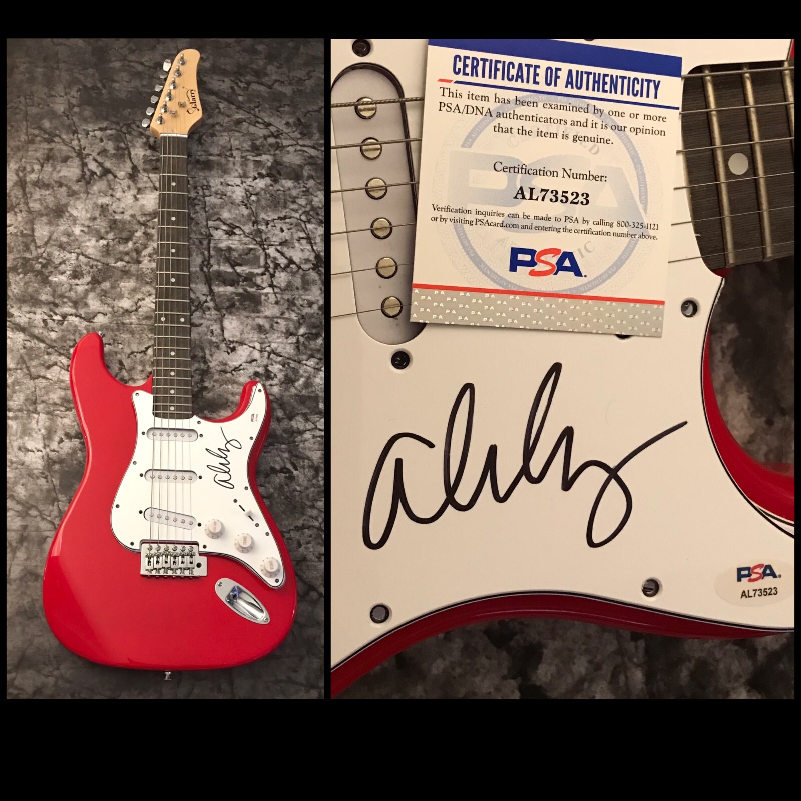 PSA Welcome to My Nightmare * ALICE COOPER * Signed Electric Guitar PROOF COA