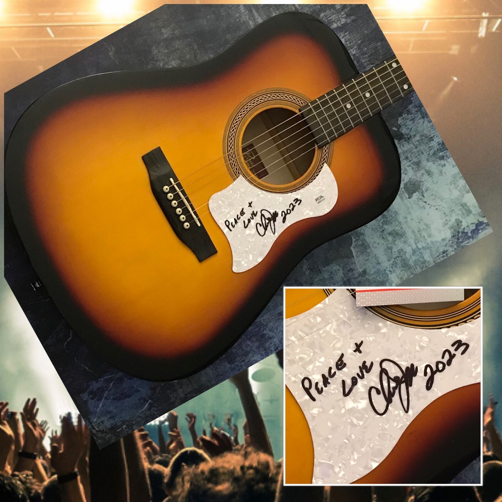 NEW LISTINGPSA The Isley Brothers * CHRIS JASPER * Signed Full Size Acoustic Guitar COA
