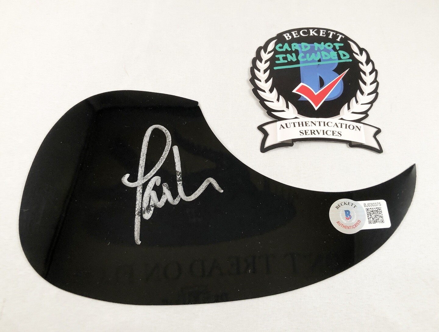 Paul Williams Signed Acoustic Pickguard Beckett BAS COA
