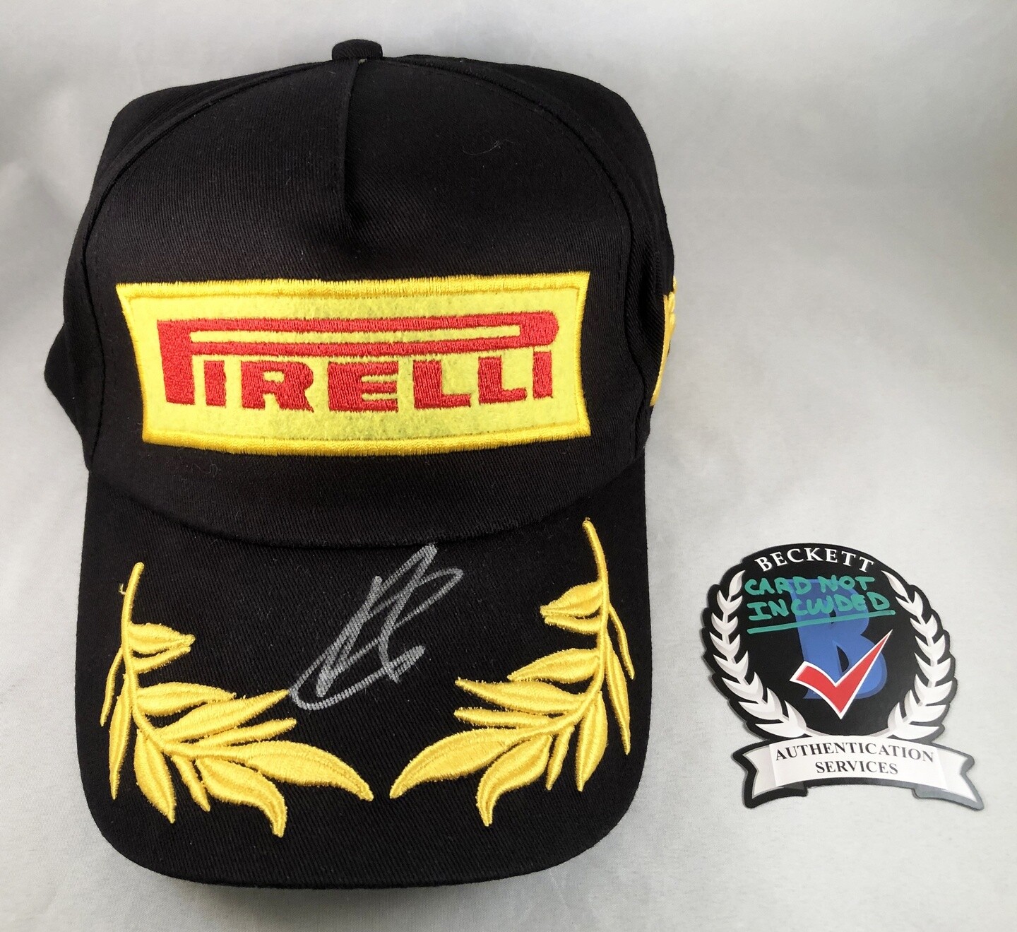 George Russell Signed Hat Beckett BAS Pirelli Podium Formula 1 F1 Mercedes COA