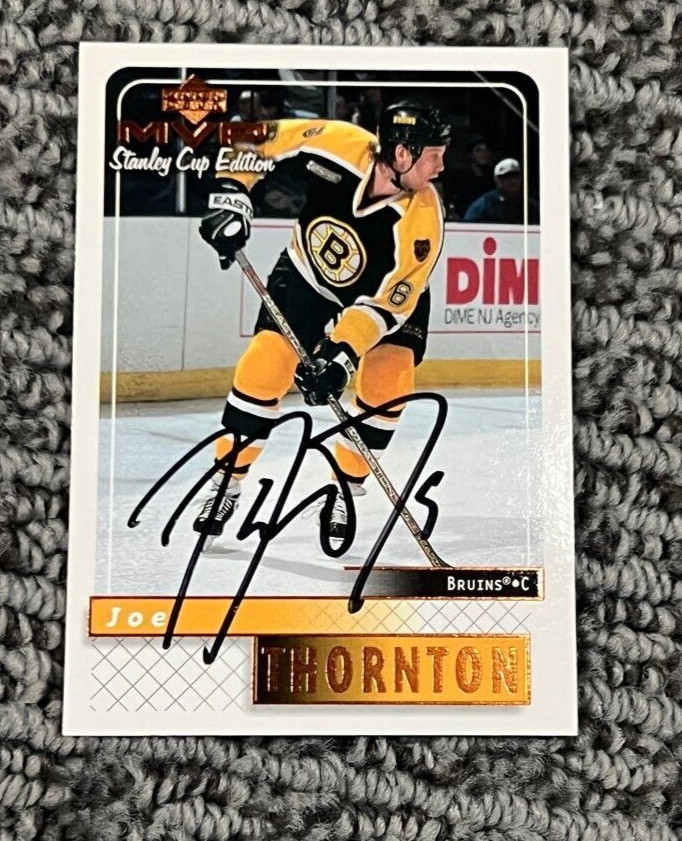 Joe Thornton signed autographed 1999-00 Upper Deck MVP Card #16