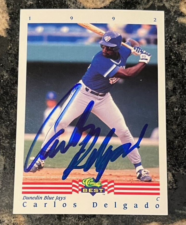 Carlos Delgado 1992 Classic Best Minor League signed autographed card