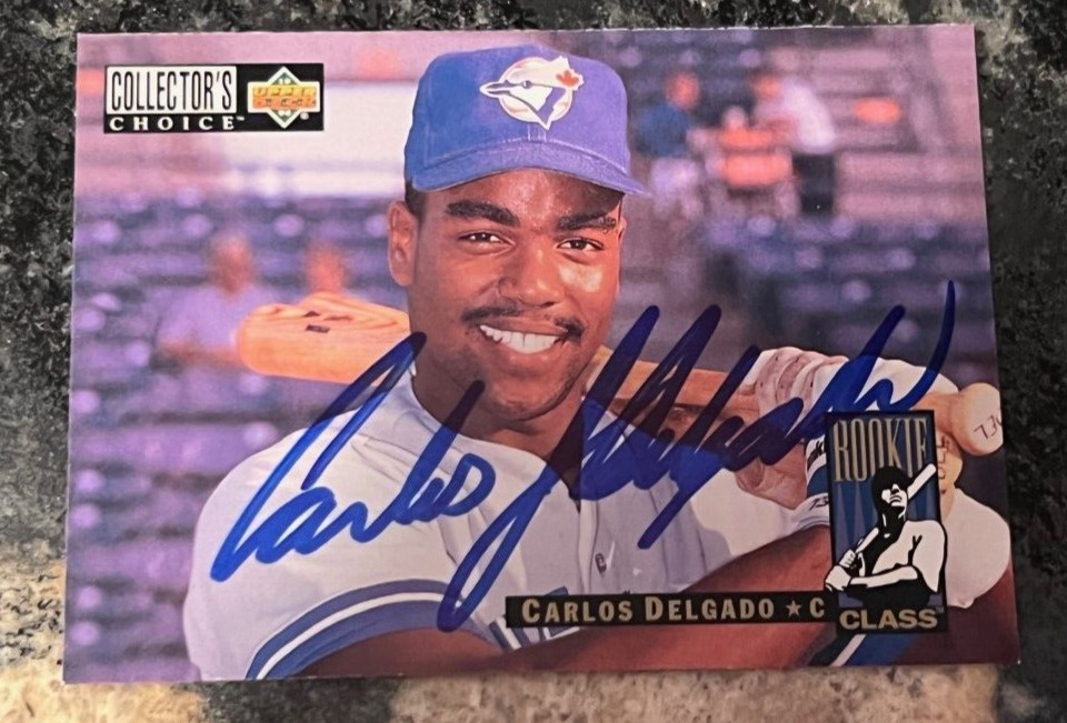 Carlos Delgado 1994 Upper Deck Collectors Choice signed autographed card
