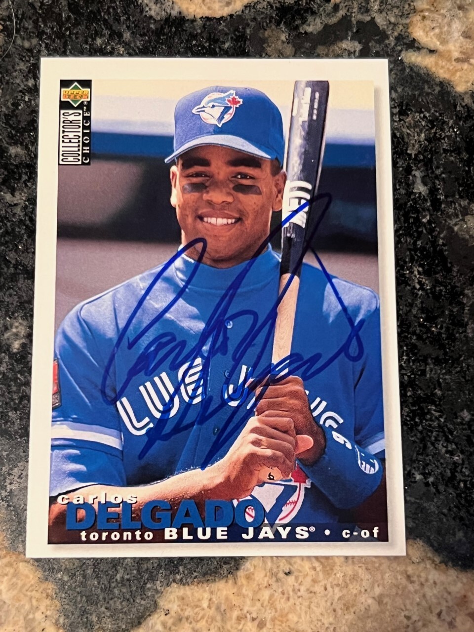 Carlos Delgado 1995 Upper Deck Collectors Choice signed autographed card