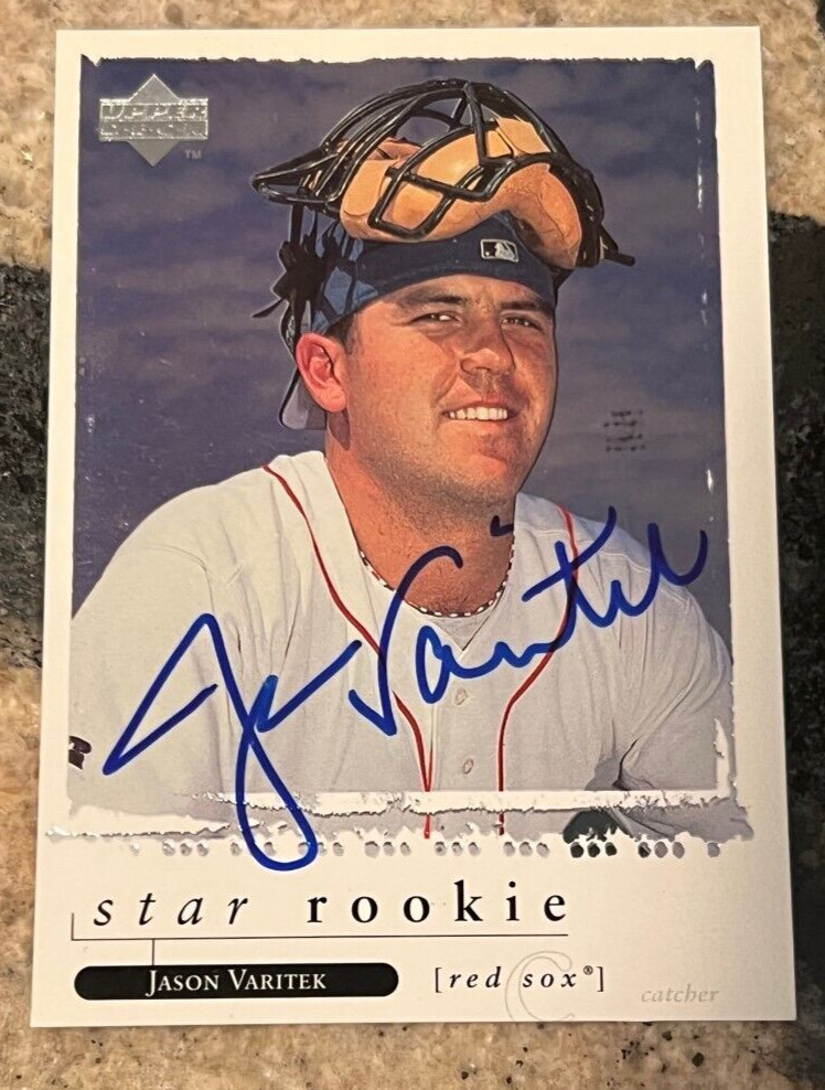Jason Varitek signed autographed 1998 Upper Deck Star Rookie Card Red Sox