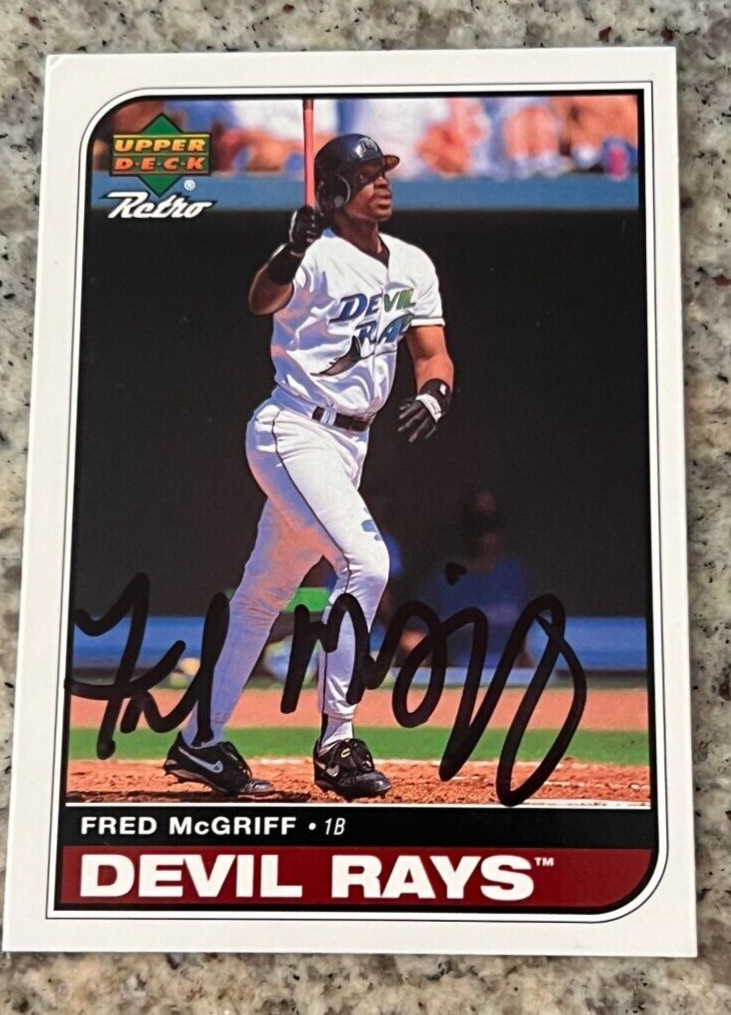 Fred McGriff signed autographed 1998 Upper Deck Retro Card #94 Hall of Fame