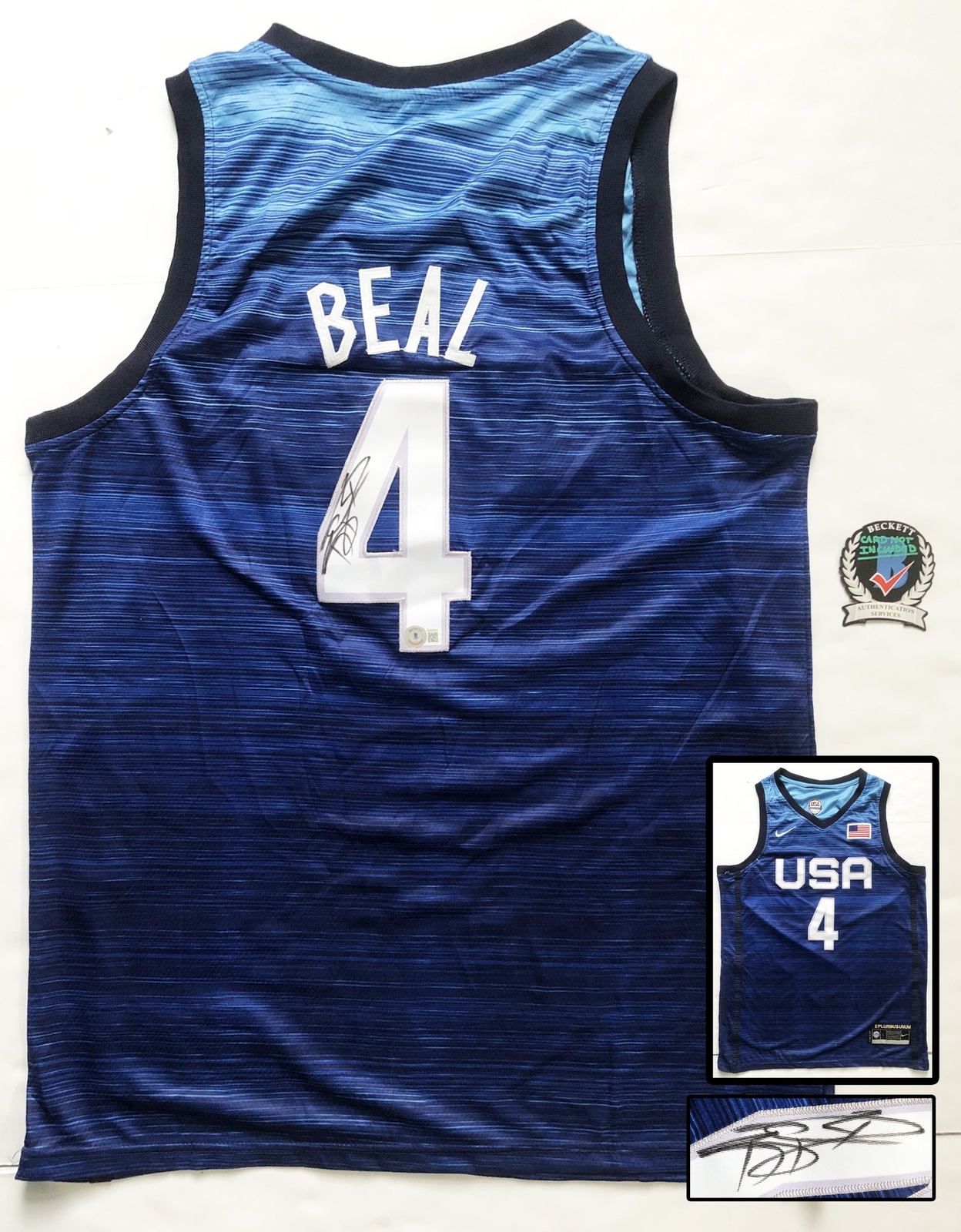 Bradley Beal Signed Jersey 2020 Tokyo Olympics Beckett BAS COA