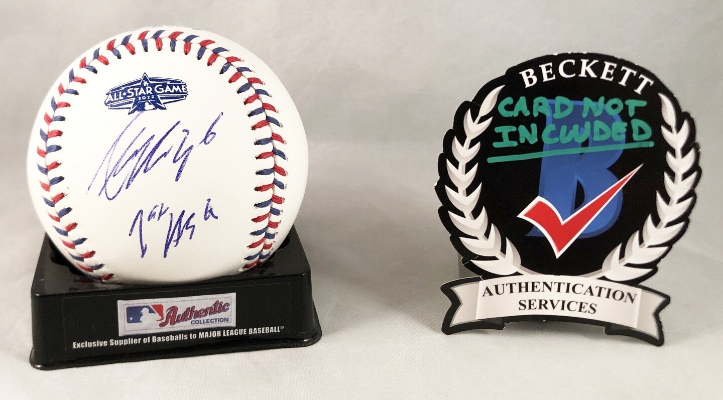 Alek Manoah Signed Authentic MLB Baseball Toronto Blue Jays Beckett BAS COA
