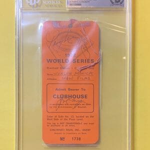 1972 WORLD SERIES BENCH ROSE PEREZ ANDERSON TOLAN MORGAN CONCEPCION BGS CERT.