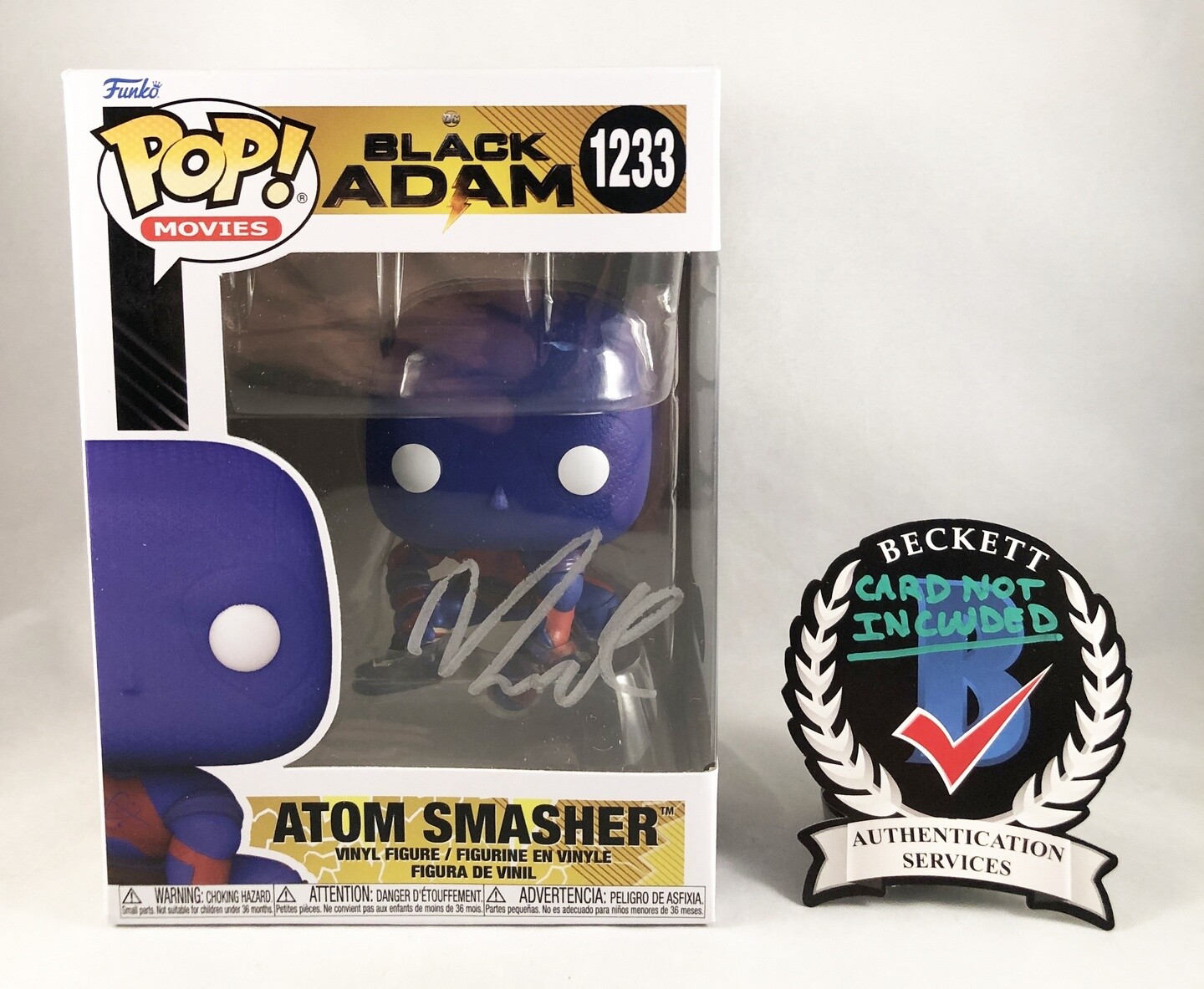 Noah Centineo Signed Funko Pop Atom Smasher Black Adam Beckett BAS COA