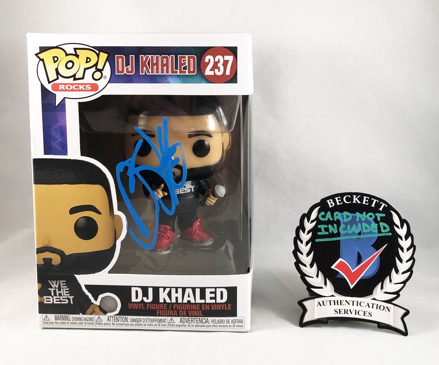 DJ Khaled Signed Funko Pop Beckett BAS 1 COA