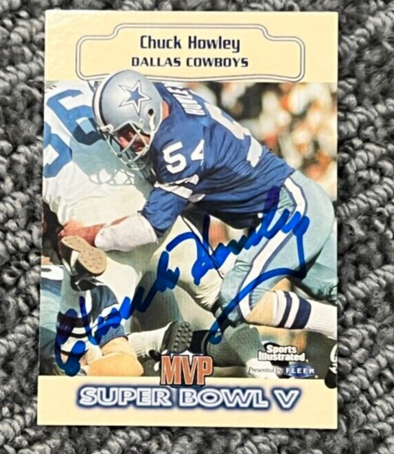 Chuck Howley signed autographed 1999 Fleer Sports Illustrated Card Cowboys