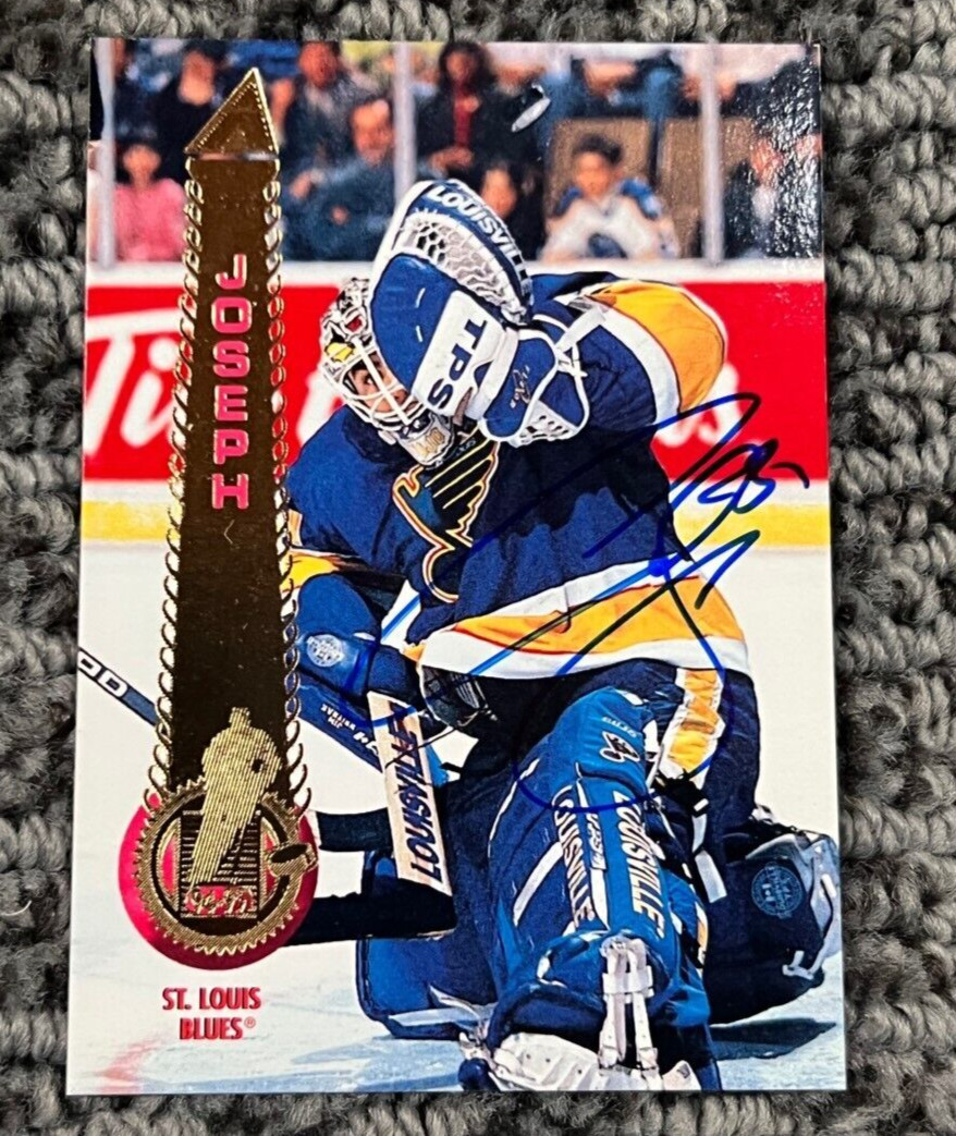 Curtis Joseph signed autographed 1994-1995 Pinnacle Card CUJO Maple Leafs