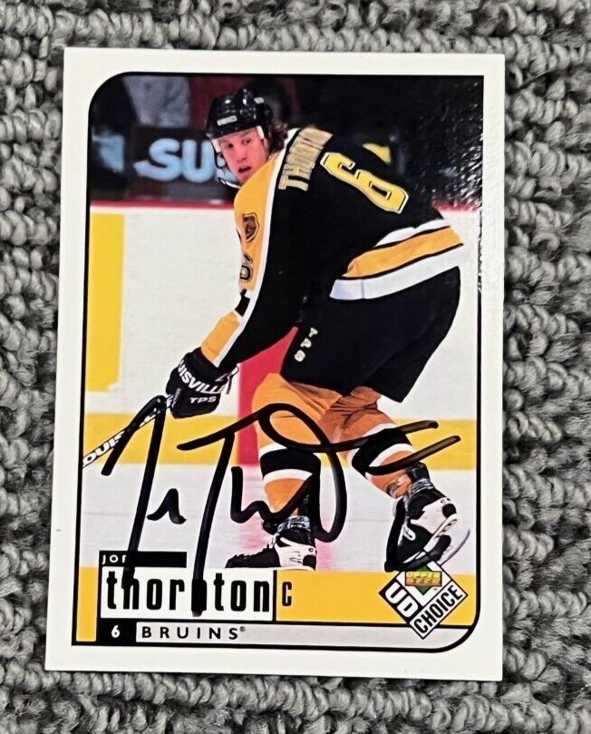 Joe Thornton signed autographed 1998-99 Card UD Choice Reserve Card #19