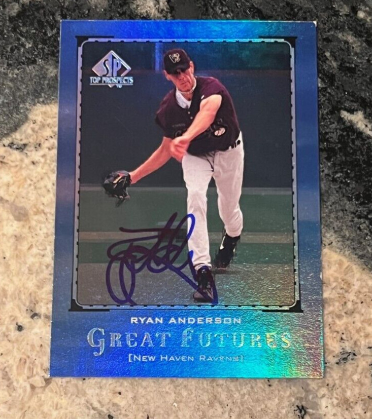 Ryan Anderson signed autographed 2000 SP Top Prospects Great Futures Card