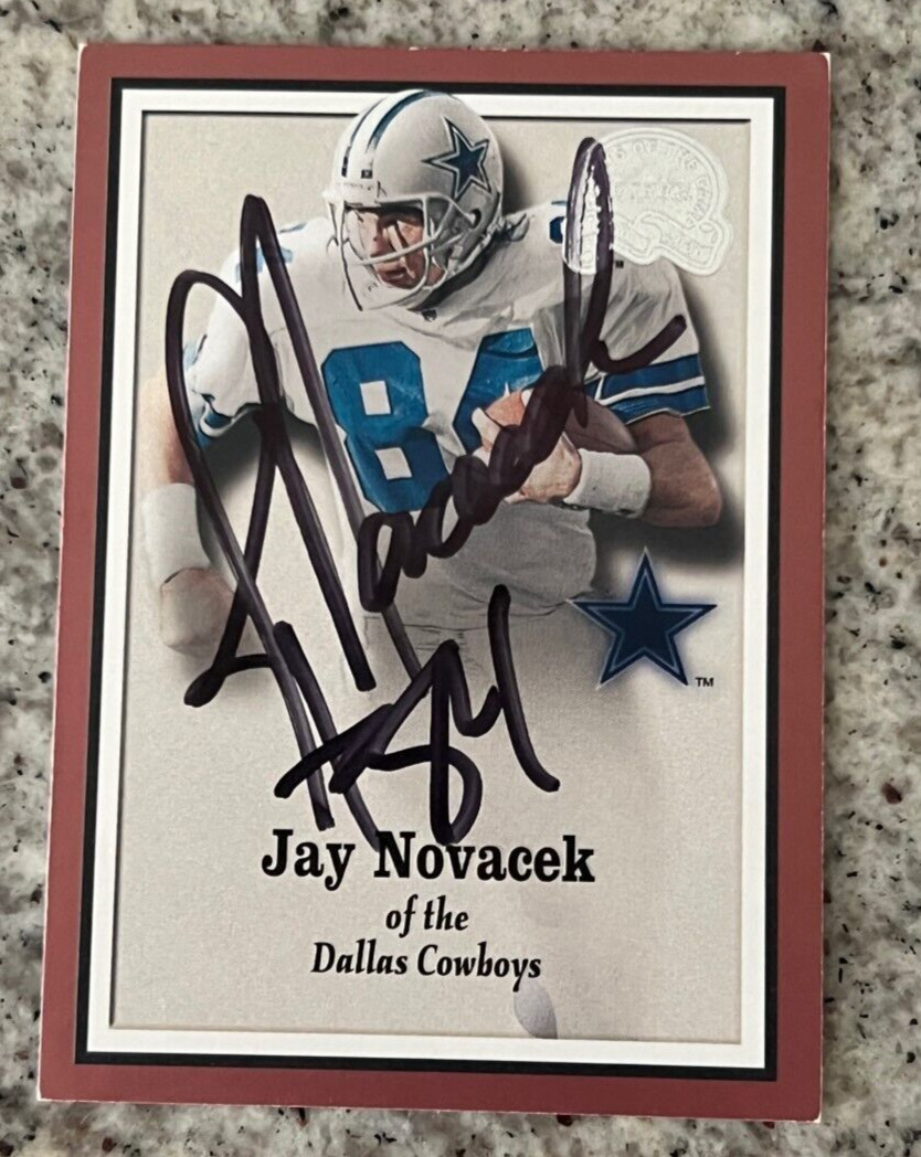 JAY NOVACEK SIGNED AUTOGRAPHED 2000 Greats of the Game #75 CARD