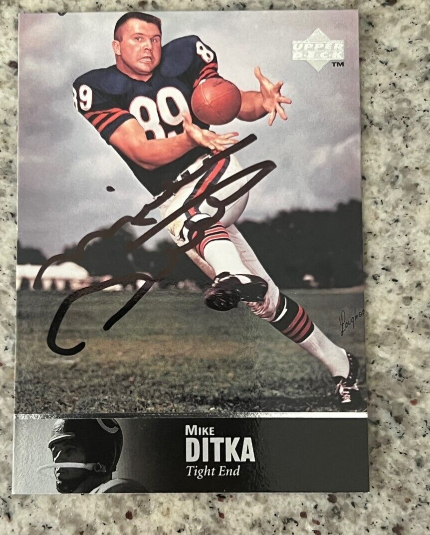 Mike Ditka signed autographed 1997 Upper Deck Legends Card Chicago Bears