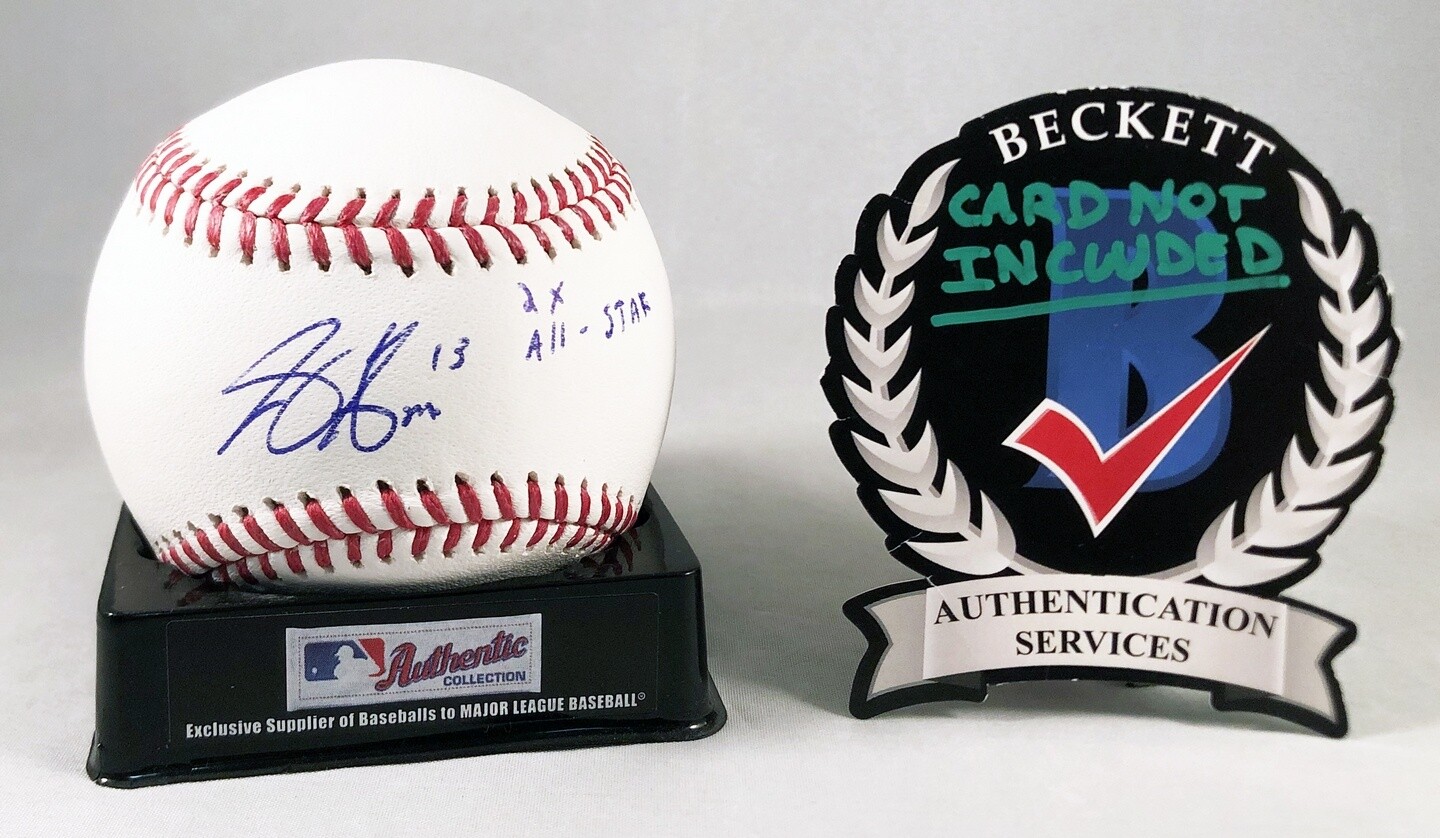 Joey Gallo Signed Authentic MLB Baseball Minnesota Twins Beckett BAS COA
