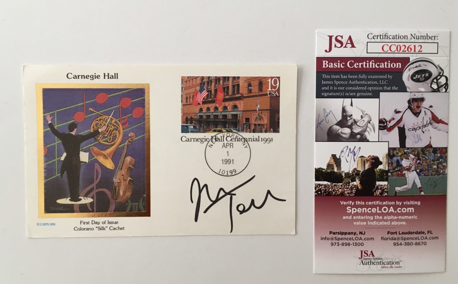 John Tesh Signed Autographed First Day Cachet JSA Certified
